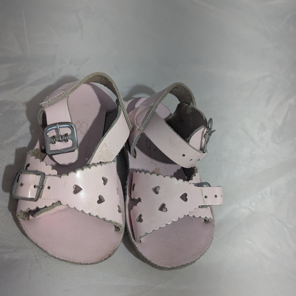 Salt Water Sandals by Hoy Other - Pink Heart Kids Sandals